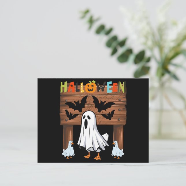 funny halloween postcard (Standing Front)
