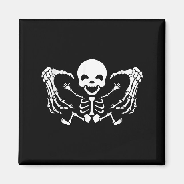 Funny Halloween Pregnancy Announcement Baby Magnet (Front)