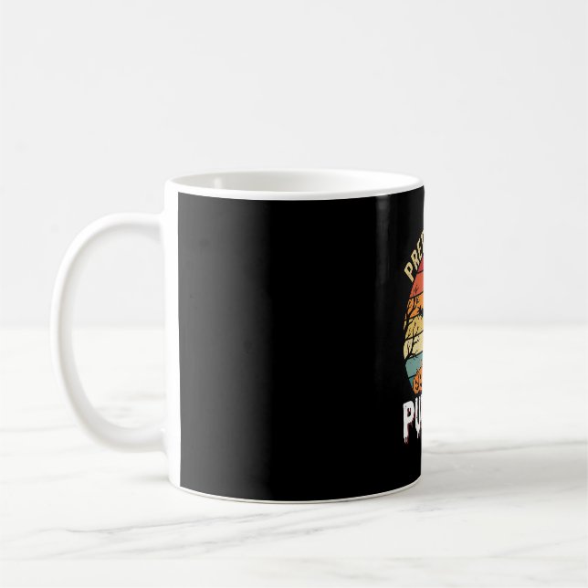 Funny Halloween Pretend Im a Pumpkin Retro Design Coffee Mug (Left)