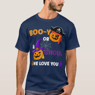Funny Halloween Pumpkin Booy Or Ghoul Keeper Of Ge T-Shirt
