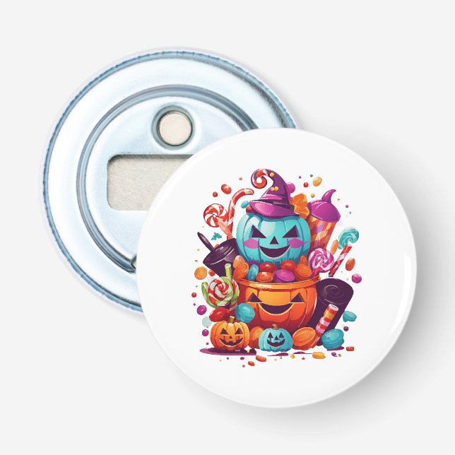 funny halloween pumpkin bottle opener (Front)