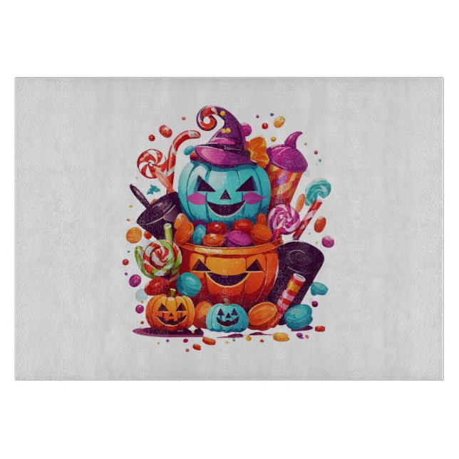 funny halloween pumpkin cutting board (Front)