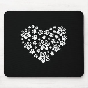 Funny Halloween Pumpkin Dog Paws - Halloween Dog Mouse Pad