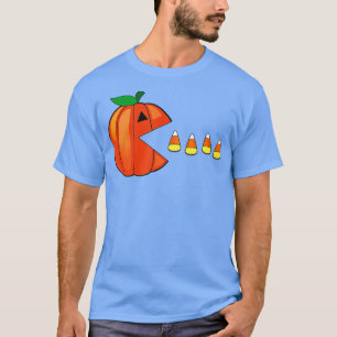 Funny Halloween Pumpkin Eating Candy Corn T-Shirt