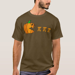 Funny Halloween Pumpkin Eating Pi Gamer Men Women  T-Shirt