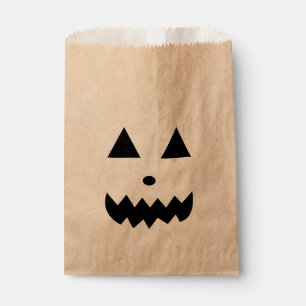 Funny Halloween Pumpkin Face Favour Bags
