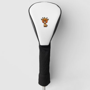 Funny Halloween Pumpkin Giraffe Autumn Helmet Hat Golf Head Cover