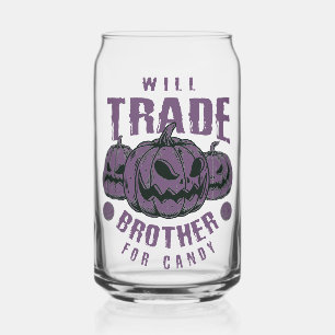 Funny Halloween Pumpkin Glass 