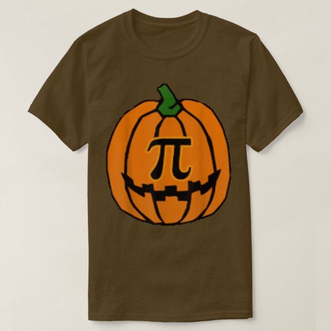 Funny Halloween Pumpkin Pi Pumpkin Pie  Math Teach T-Shirt (Design Front)