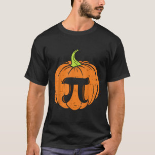 Funny Halloween Pumpkin Pie Happy Thanksgiving Pi  T-Shirt