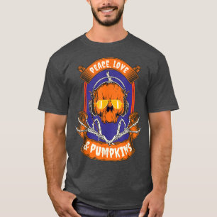 Funny Halloween Pumpkin Skull T-shirt2618 T-Shirt