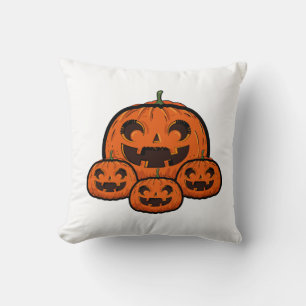 Funny Halloween Pumpkin, Spooky Halloween Cushion