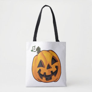 Funny Halloween Pumpkin  Tote Bag