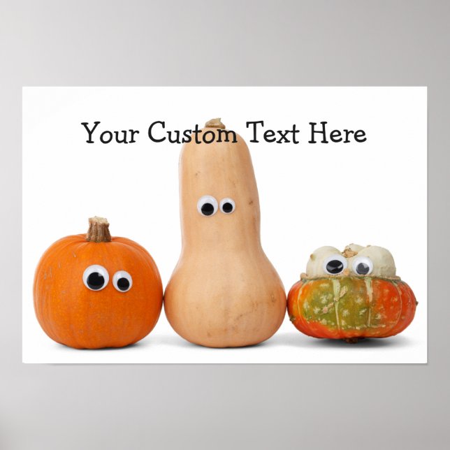 Funny Halloween Pumpkins custom poster (Front)