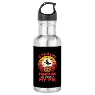 Funny Halloween Pumpkins Pie Design_1 532 Ml Water Bottle