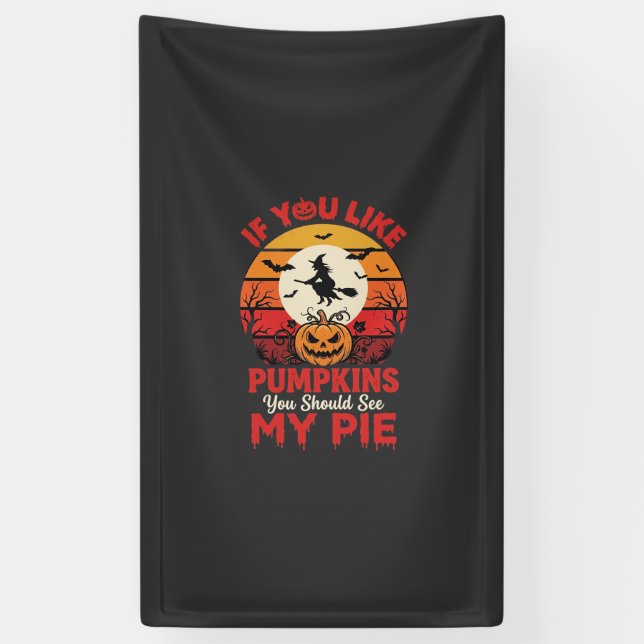 Funny Halloween Pumpkins Pie Design_1 Banner (Vertical)
