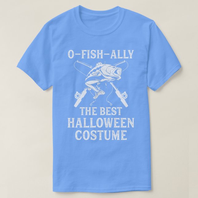 Funny Halloween Pun Fisherman Fishing Halloween Co T-Shirt (Design Front)