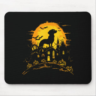 Funny Halloween Sausage Dog Mouse Pad