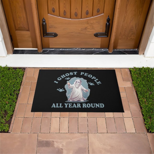funny halloween saying doormat (Outdoor)