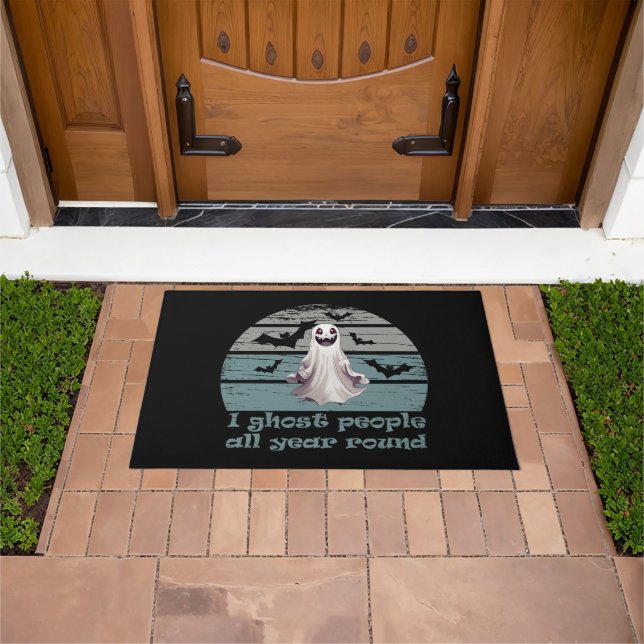 funny halloween saying doormat (Outdoor)