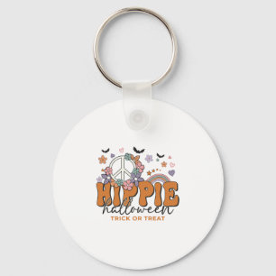 Funny Halloween saying Hippie Halloween Key Ring