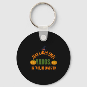 Funny halloween saying key ring