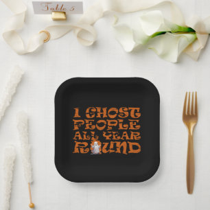 funny halloween saying paper plate