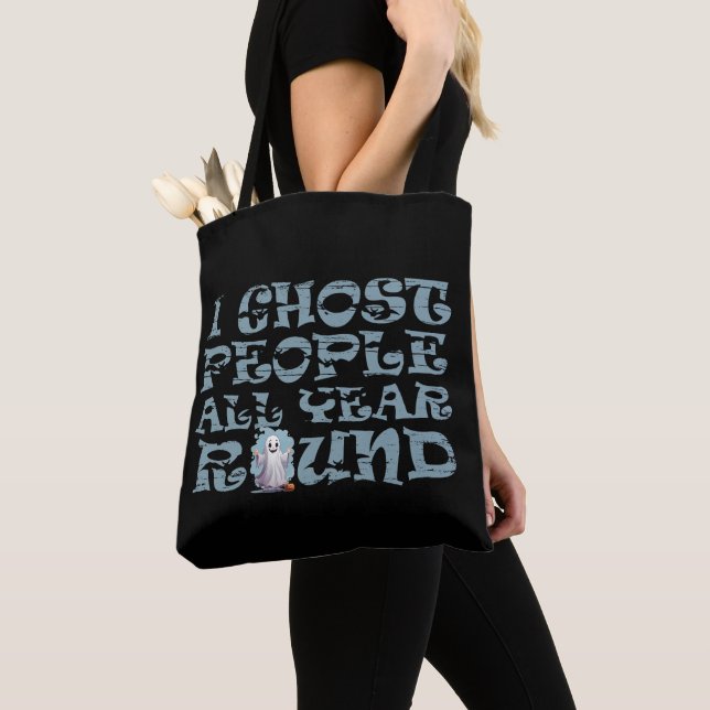 funny halloween saying tote bag (Close Up)