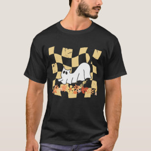 Funny Halloween Seasonal Autumn Fall Stretching Ca T-Shirt