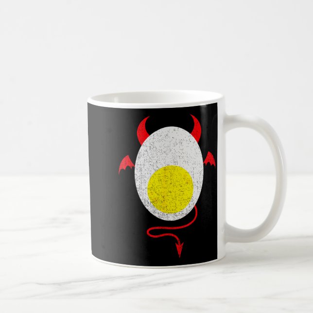 Funny Halloween Shirt Devil Egg Yolk Food Lover La Coffee Mug (Right)