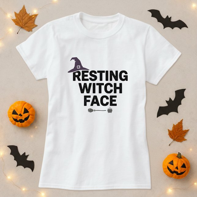 Funny Halloween Shirt; Resting Witch Face Pun  T-Shirt (Creator Uploaded)