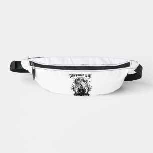 Funny Halloween Shirt Spooky Season Run Away Desig Bum Bags