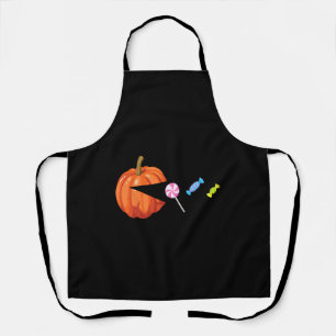 Funny Halloween Shirts For Women Kids Men Pumpkin Apron
