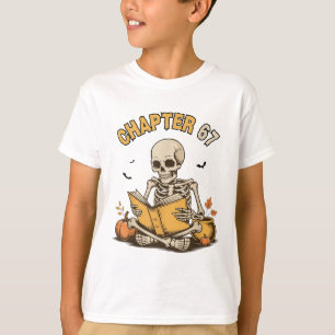 Funny Halloween Skeleton Reading Book 67 Memes _1  T-Shirt