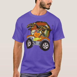 Funny Halloween Skeleton T Re Monster Truck Lover  T-Shirt