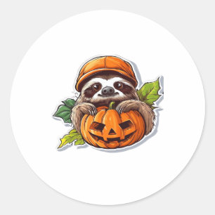 Funny Halloween Sloth Sticker Classic T-Shirt