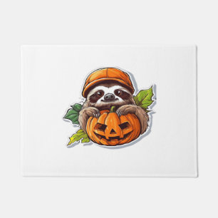 Funny Halloween Sloth Sticker Classic T-Shirt Doormat