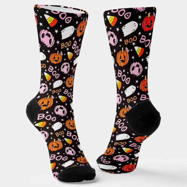 Funny Halloween Socks (Angled)