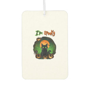 Funny Halloween Spooky Black Cat Pumpkin Bat Starr Car Air Freshener