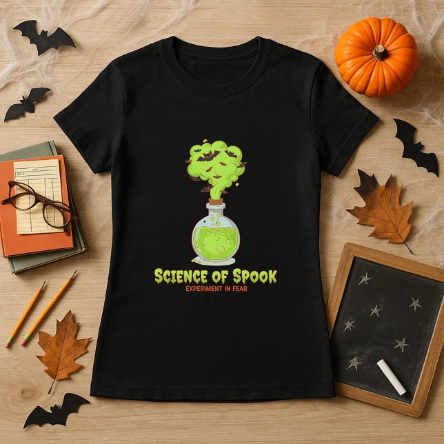 Funny Halloween Spooky Science Teachers  T-Shirt (Creator Uploaded)