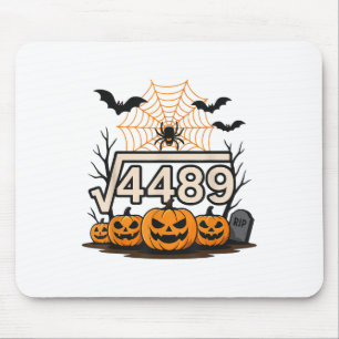 Funny Halloween Square Root 4489 67 Meme Math Teac Mouse Pad