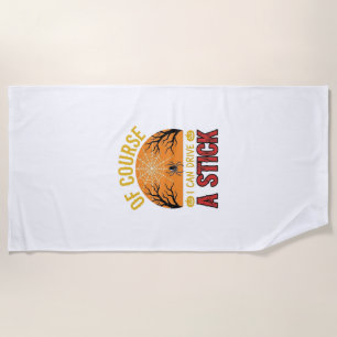 Funny Halloween Stick Shift Spider Web Shirt Desig Beach Towel