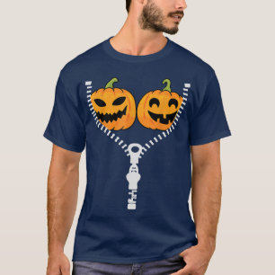 Funny Halloween Stop Staring At My Pumpkins Happy T-Shirt