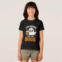 Funny Halloween T-Shirt – “I’m Here For The Boos”