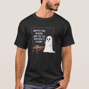 Funny Halloween Teacher Costume Funny Ghost T-Shirt