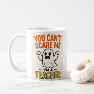 Funny Halloween Teacher Mug with Ghost