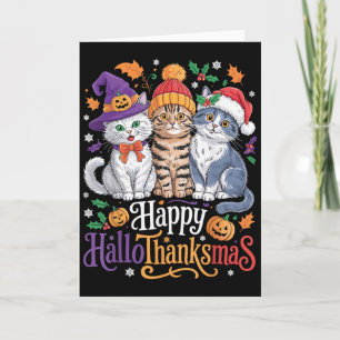 Funny Halloween Thanksgiving Christmas Happy Hallo Card