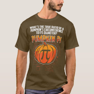 Funny Halloween Thanksgiving Pumpkin Pi Math Pun T T-Shirt