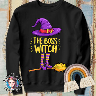 Funny Halloween The Boss Witch Sweatshirt