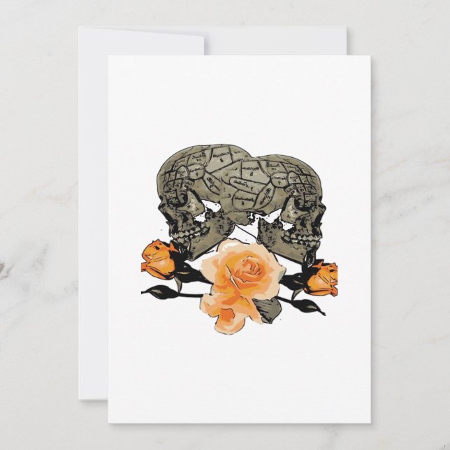 Funny Halloween Till Death Do Us Part Design Holiday Card (Front)